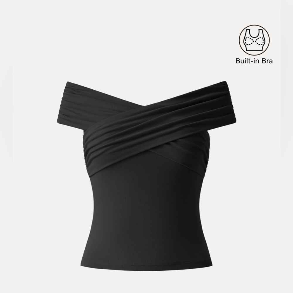 OGL Black Off-Shoulder top